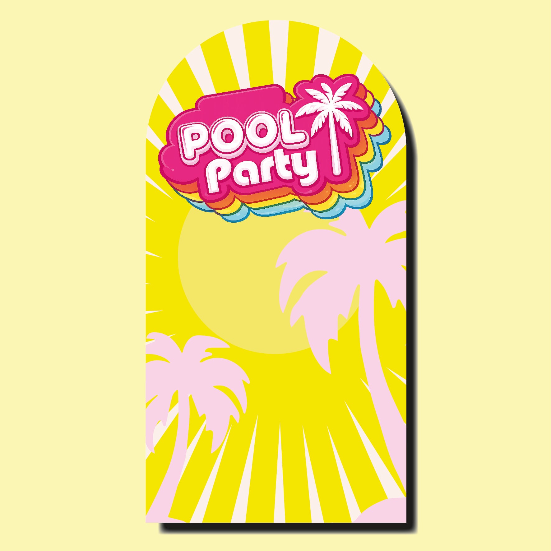 BARBIE POOL PARTY 100X200